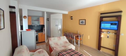 TV and multimedia, Kitchen or kitchenette, Living room, Seating area