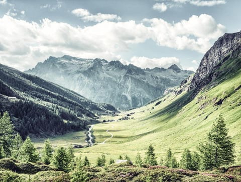 Natural landscape, Hiking, Mountain view
