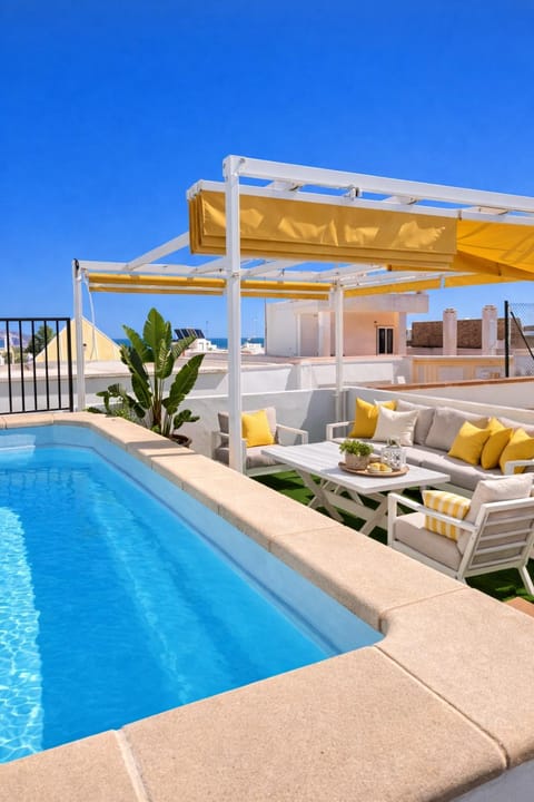 View (from property/room), Balcony/Terrace, Swimming pool