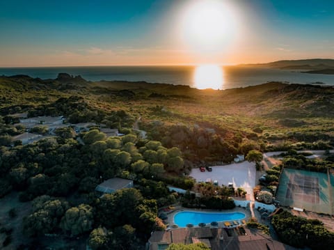 Property building, Nearby landmark, Bird's eye view, View (from property/room), Sea view