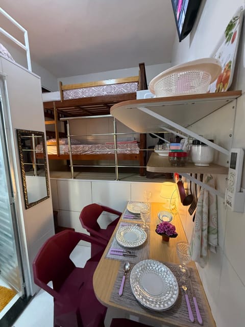 Bed, Kitchen or kitchenette, Photo of the whole room, Seating area, Dining area, Bedroom, bunk bed, minibar
