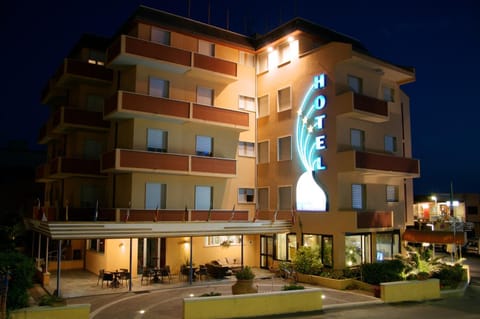 Property building, Facade/entrance, Night, Night
