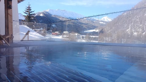 Natural landscape, Winter, Mountain view, Pool view, Swimming pool