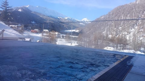 Winter, Mountain view, Pool view, Swimming pool