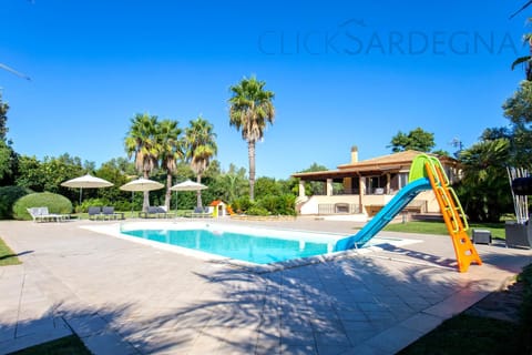 Children play ground, Garden, Pool view, Swimming pool, sunbed