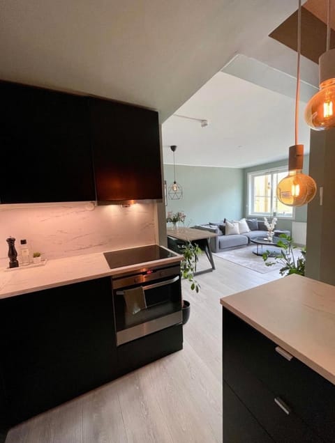 Kitchen or kitchenette, Living room, Seating area