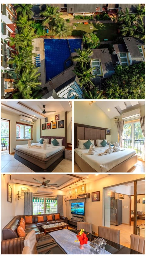 Property building, Bird's eye view, Living room, Bedroom, Swimming pool