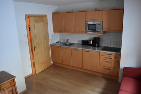 Kitchen or kitchenette, stove, toaster