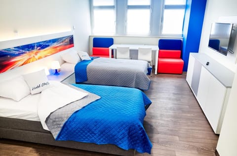 Bed, Photo of the whole room, Bedroom, City view