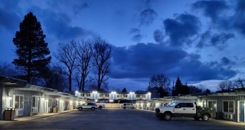 Property building, Night, Street view, Location, Parking