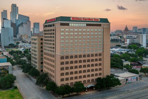 Property building, City view, Sunset