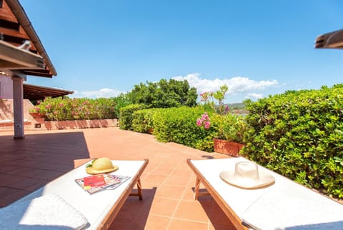 Garden, View (from property/room), Balcony/Terrace, Garden view, Sea view, sunbed