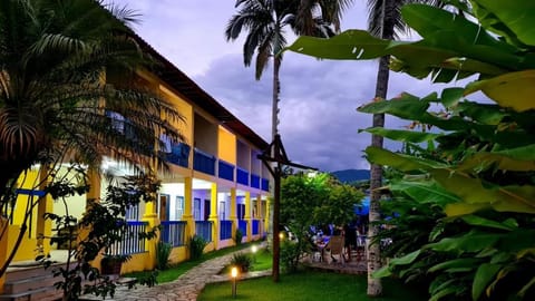 Property building, Night, Garden, Garden view