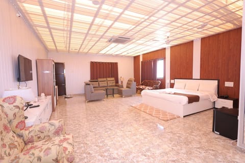 Bed, TV and multimedia, Living room, Photo of the whole room, Seating area, Bedroom, wardrobe, air conditioner