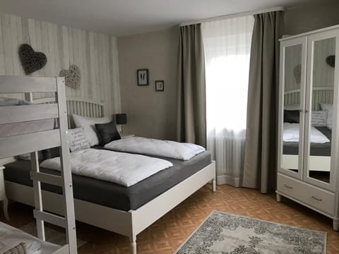 Bed, Bedroom, bunk bed, wardrobe