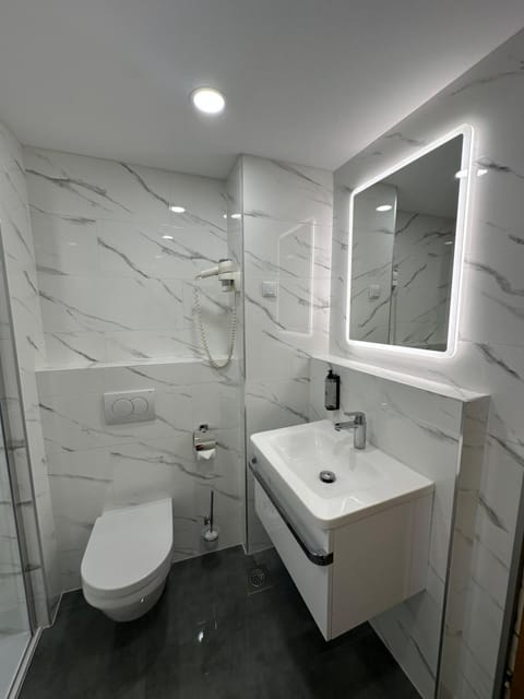 Shower, Toilet, Bathroom, towels