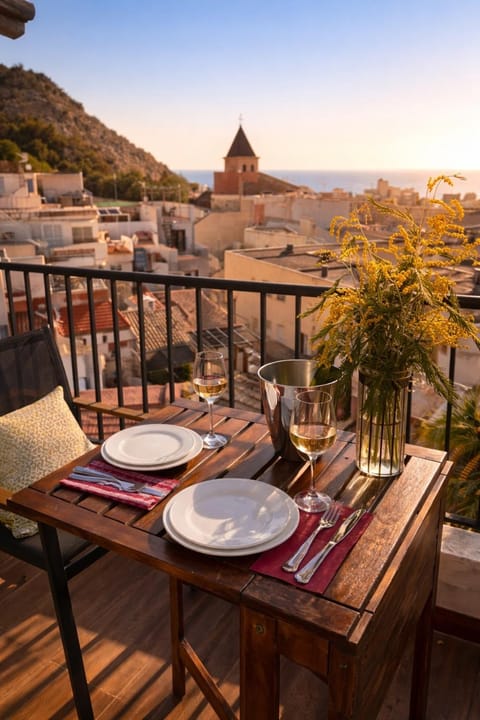 Day, Natural landscape, View (from property/room), Balcony/Terrace, Sea view