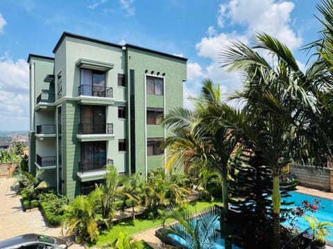 Property building, Pool view