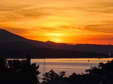 Natural landscape, Sea view, Sunset