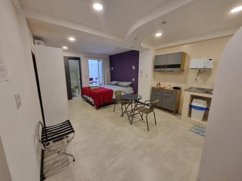 Bed, Kitchen or kitchenette, Photo of the whole room, Dining area