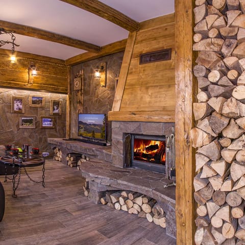 TV and multimedia, Living room, fireplace
