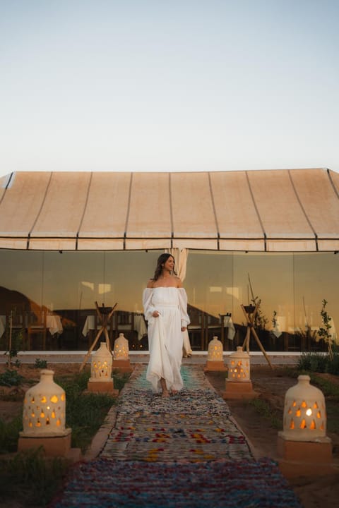 Natural landscape, group of guests, wedding