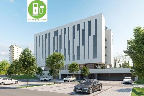Property building, Facade/entrance, Parking
