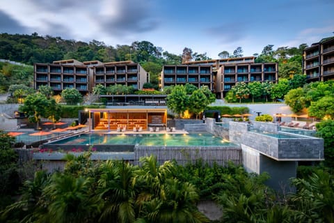 Property building, Natural landscape, Pool view, Swimming pool