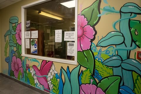 Communal lounge/ TV room, Facade/entrance