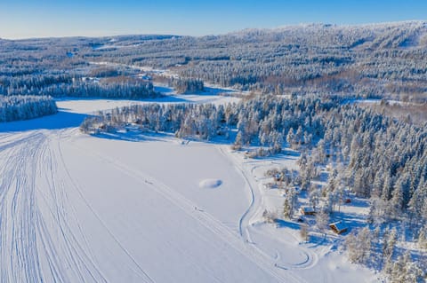 Day, Bird's eye view, Winter, Skiing