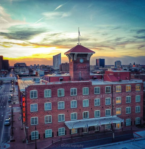 Property building, Location, Sunset