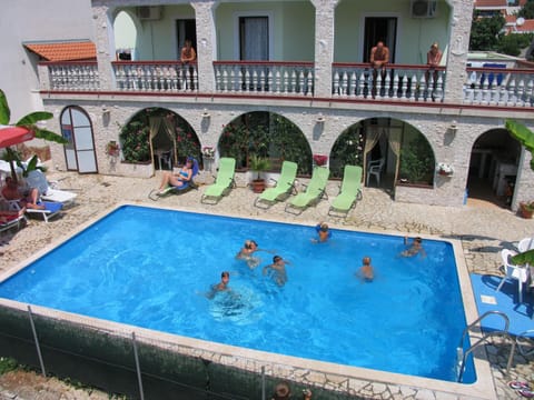 Day, Pool view, group of guests