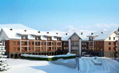 Property building, Facade/entrance, Day, Neighbourhood, Winter, Balcony/Terrace