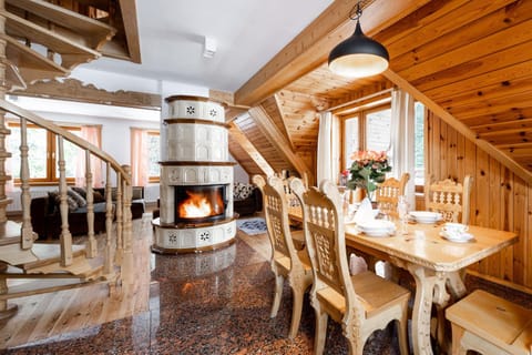 Living room, Dining area, flat iron