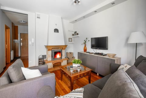 TV and multimedia, Living room, Seating area, fireplace