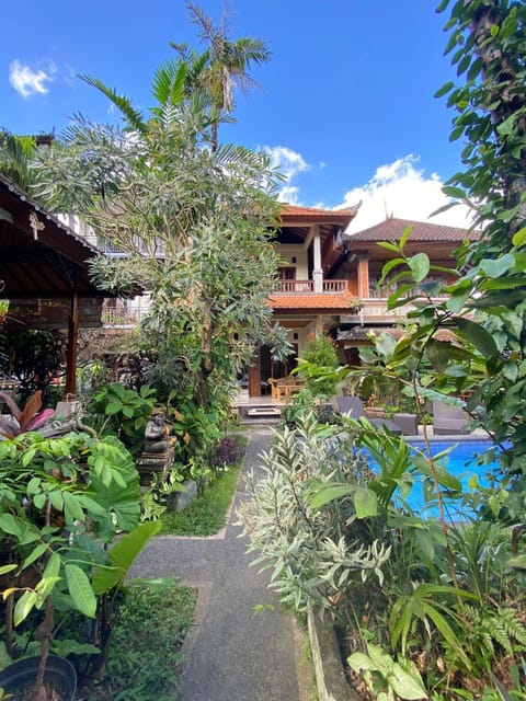Property building, Spring, Natural landscape, Garden view, Pool view, Swimming pool