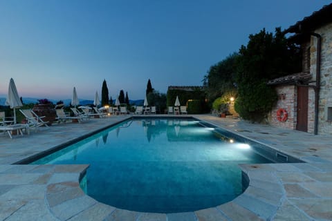 Pool view, Swimming pool, Swimming pool, Sunset