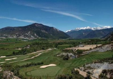 Natural landscape, Golfcourse, Mountain view