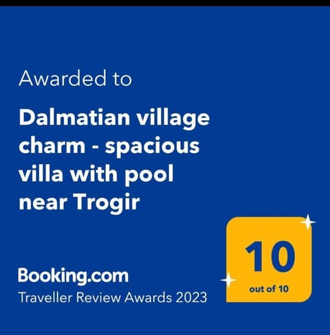 Dalmatian village charm - spacious villa with pool near Trogir House in Šibenik-Knin County, Croatia