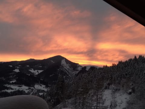 Natural landscape, Mountain view, Sunrise