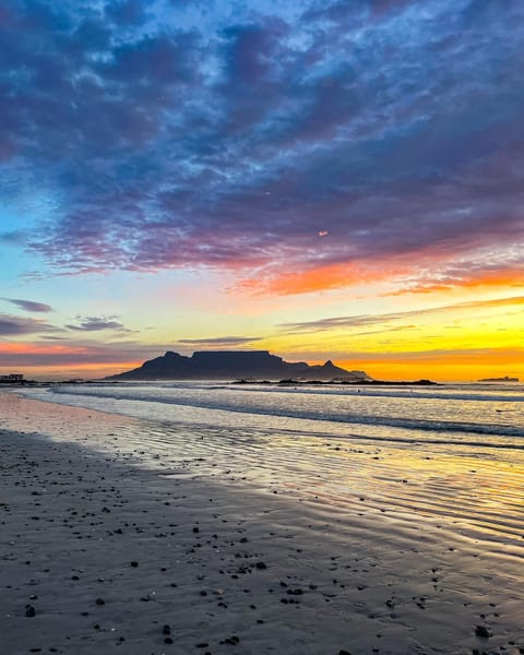 Natural landscape, Beach, Beach, Windsurfing, Mountain view, Sea view, Sunrise, Sunset