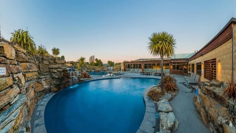 Pool view, Sunset