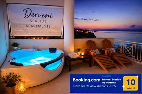 Property logo or sign, Hot Tub, Balcony/Terrace, Balcony/Terrace, Sea view, Sea view, Location