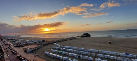 Nearby landmark, Beach, Sunset