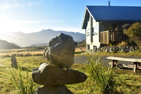 Summer, Garden, Mountain view, Sunrise