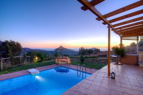 Mountain view, Pool view, Sea view, Swimming pool, Sunset, sunbed