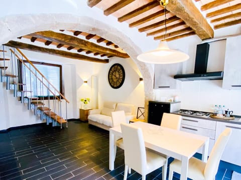 Living room, kitchen