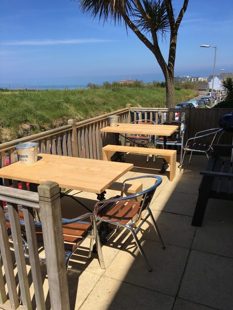 Patio, Balcony/Terrace, Quiet street view