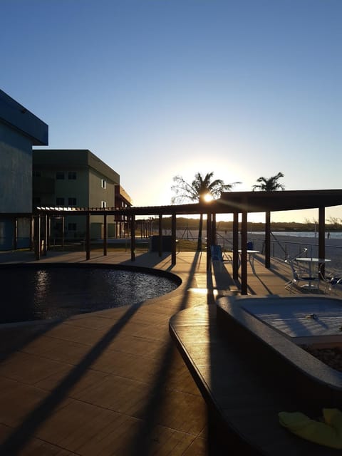 On site, Sunset