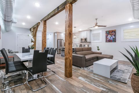 Living room, Seating area, Dining area